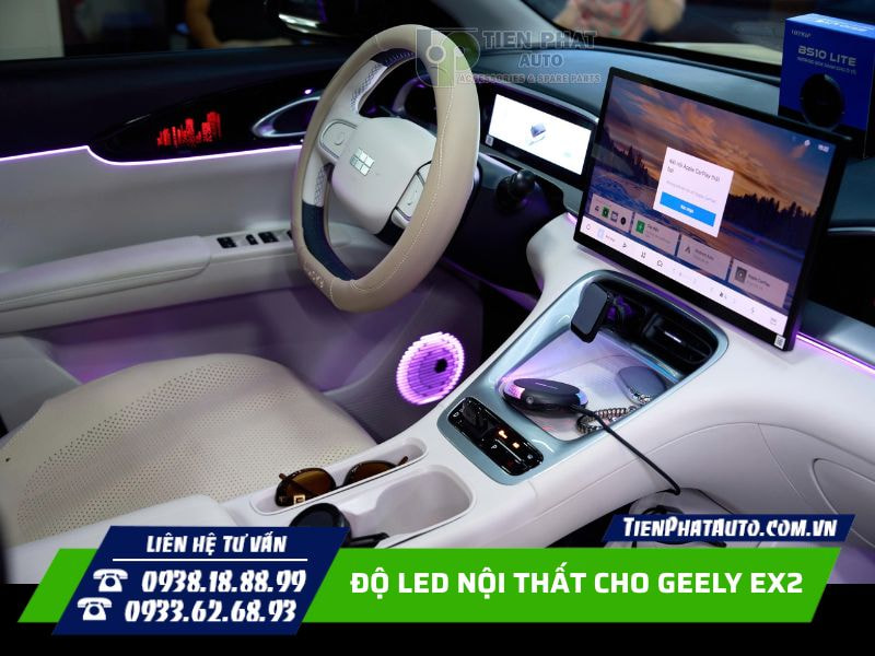 Độ LED nội thất cho Geely EX2 Độ LED nội thất cho Geely EX2
