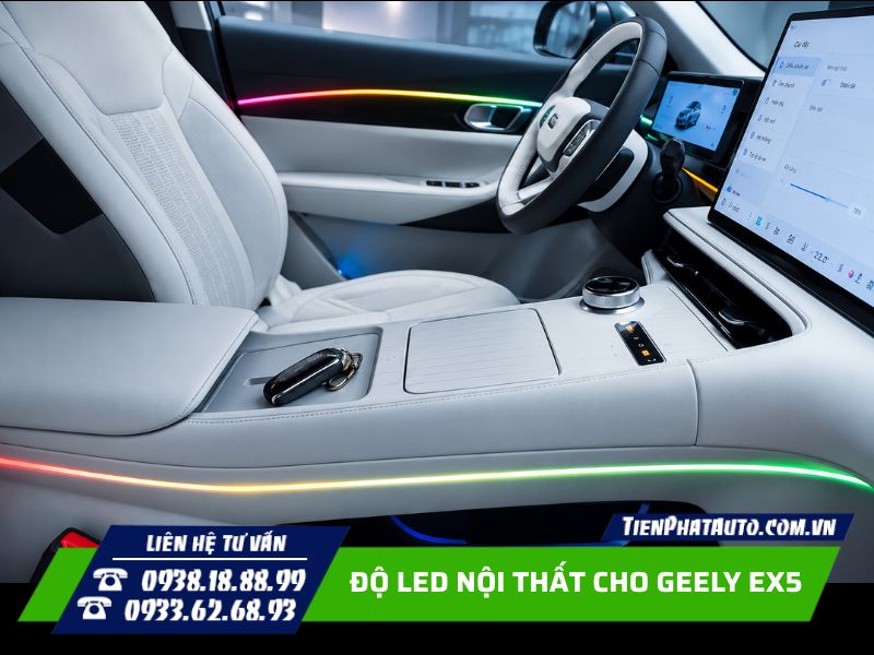độ led nội thất cho geely ex5 tăng thẩm mỹ 