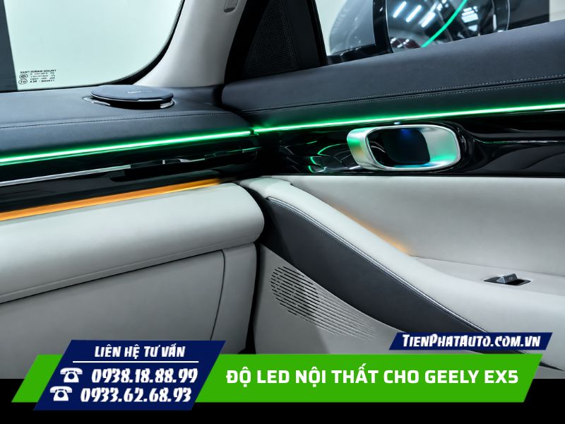 độ led nội thất cho geely ex5 tăng trải nghiệm ban đêm