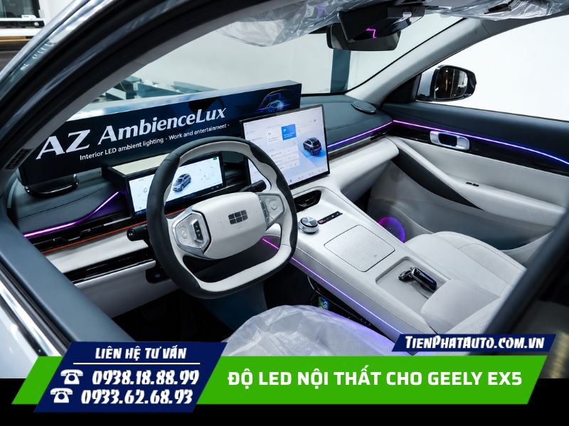 độ led nội thất cho geely ex5
