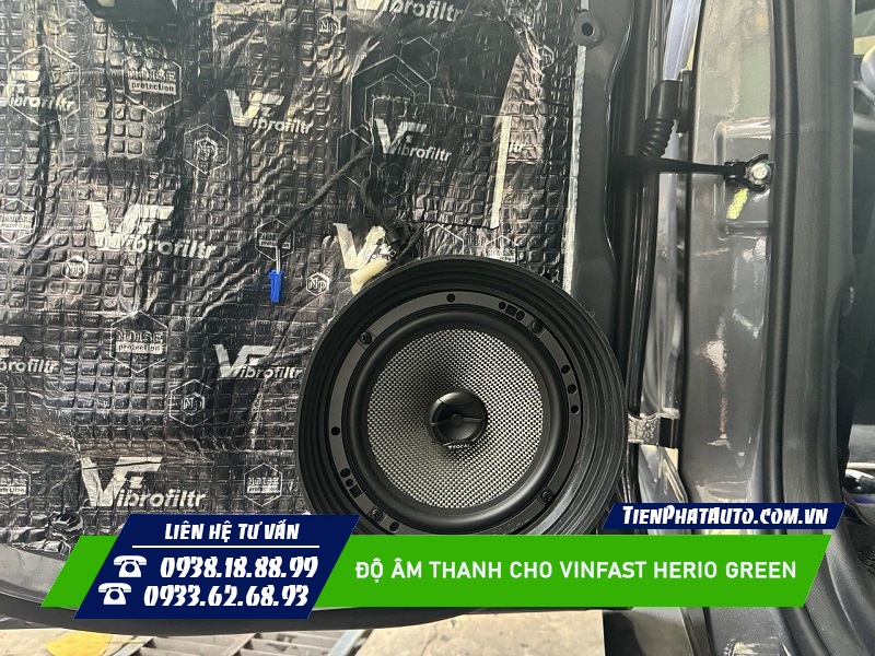 Herio Green nâng cấp hệ thống loa cánh cửa