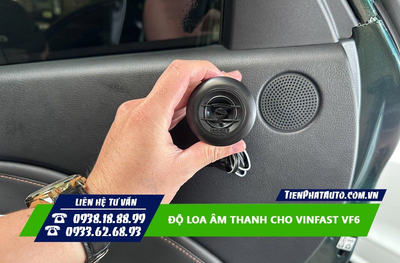 Tiến Phát Auto chuyên độ loa âm thanh cho xe Vinfast VF6