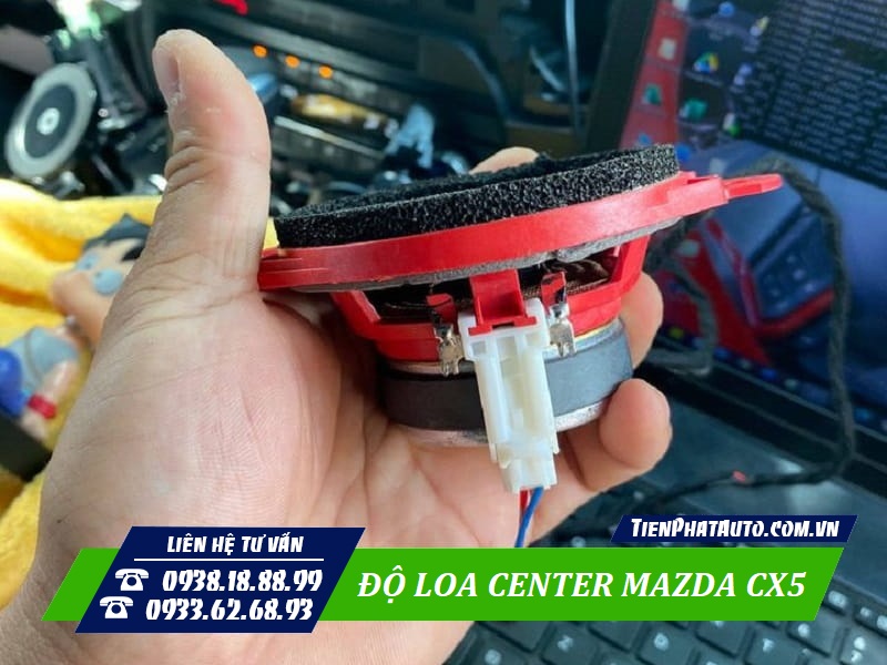 Độ loa Center Mazda CX5 hoàn toàn bằng giắc cắm zin 100%