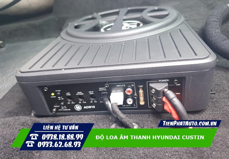 Độ loa âm thanh cho Hyundai Custin giúp cải thiện nghe hay hơn