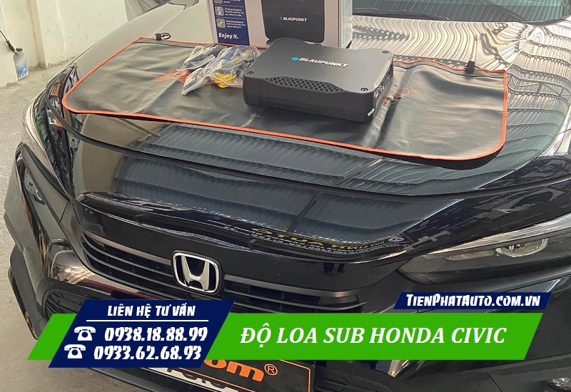 Tiến Phát Auto chuyên độ loa sub Honda Civic tại TPHCM