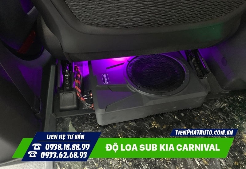 Nâng cấp âm thanh xe Kia Carnival sẽ không thể bỏ qua loa sub
