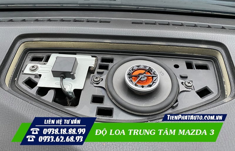 Tiến Phát Auto chuyên độ loa trung tâm cho xe Mazda 3 tại TPHCM