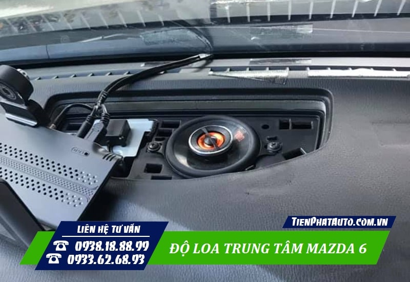 Mazda 6 nâng cấp hệ thống âm thanh loa trung tâm