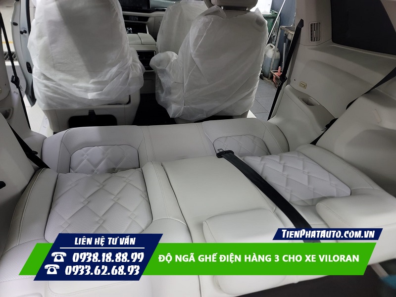 Tiến Phát Auto chuyên độ ngã ghế điện hàng 3 cho xe Viloran