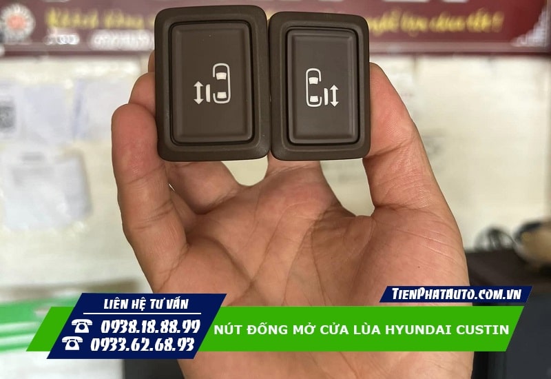 Nút bấm cửa lùa thiết kế thẩm mỹ và mang lại sự tiện lợi khi sử dụng