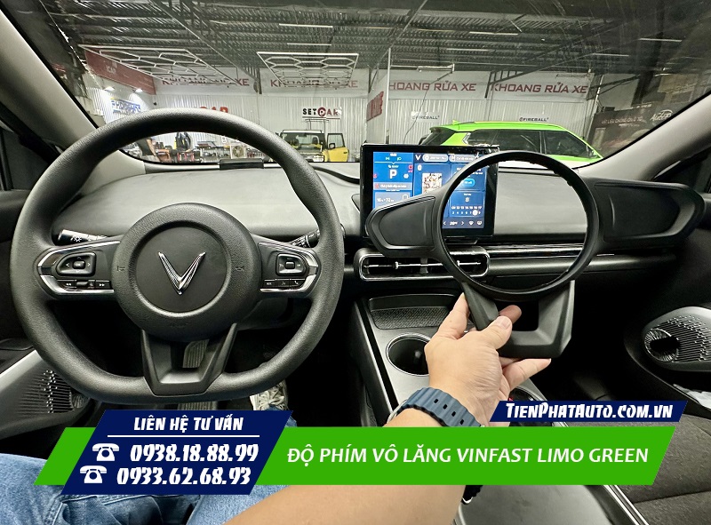 Độ phím vô lăng Vinfast Limo Green mang lại nhiều sự tiện lợi