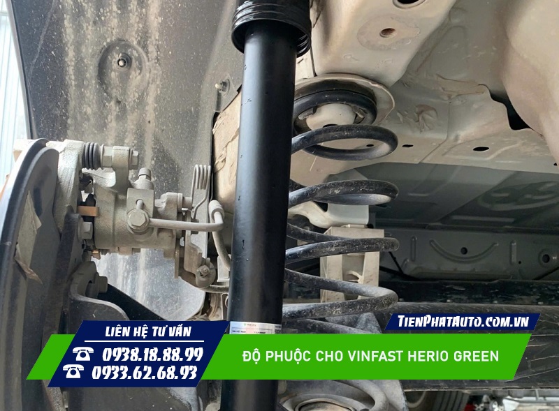 Độ phuộc cho Vinfast Herio Green giúp mang lại vận hành êm ái hơn