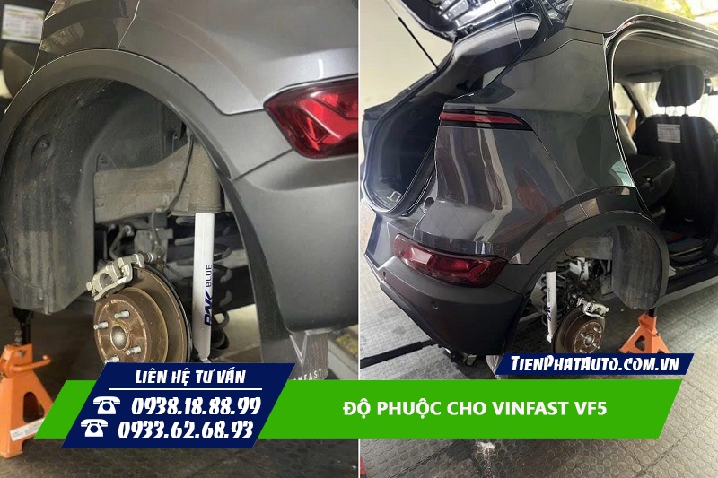 Độ phuộc cho xe Vinfast VF5 giúp mang lại nhiều tiện lợi
