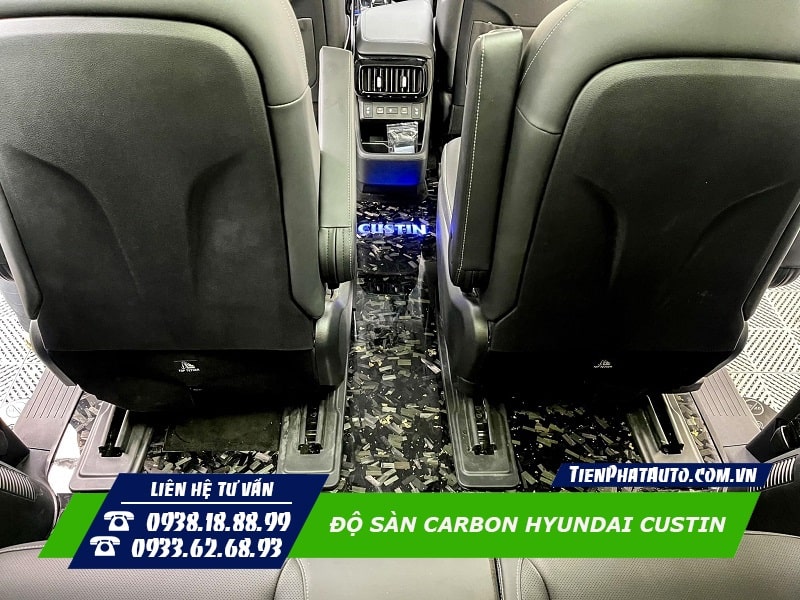 Tiến Phát Auto chuyên độ sàn Carbon cho xe Hyundai Custin