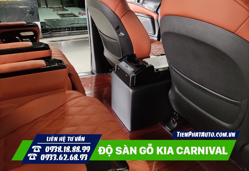 Kia Carnival độ Limousne chắc chắc không thể bỏ qua sàn gỗ