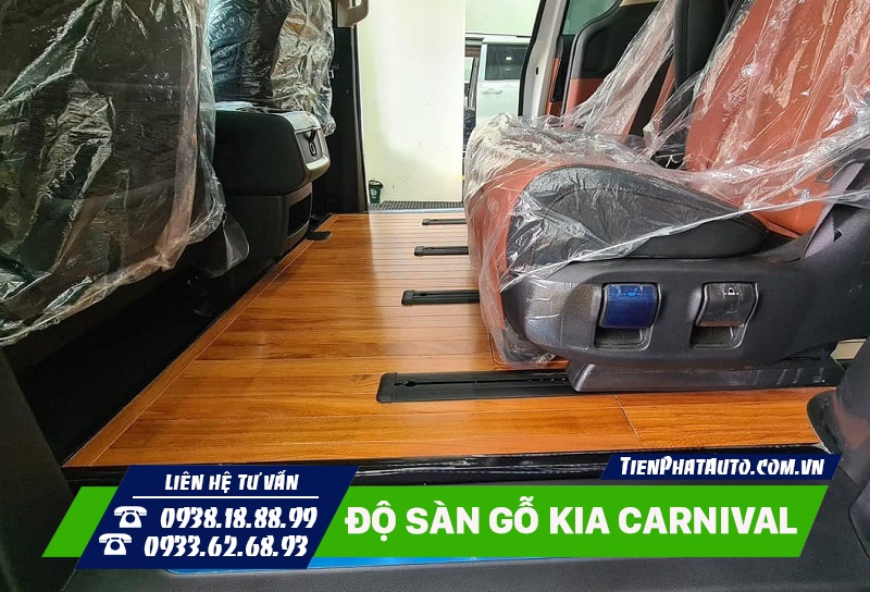 Độ sàn gỗ cho xe Kia Carnival giúp mang lại khá nhiều lợi ích