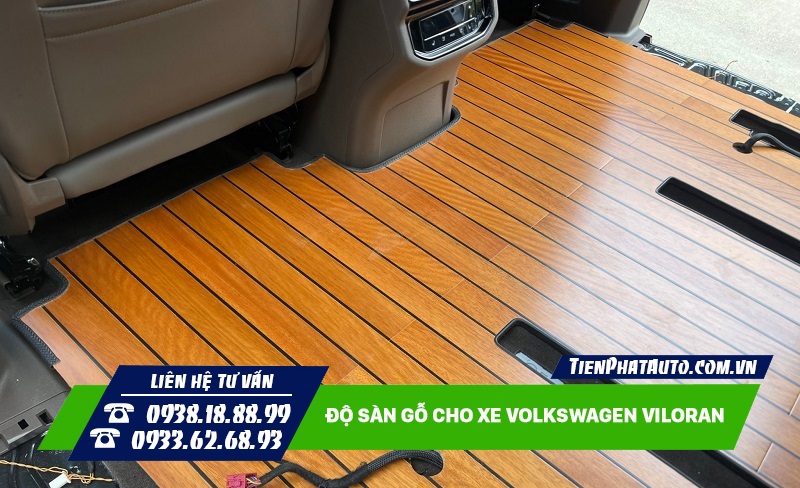 Độ sàn gỗ cho xe Volkswagen Viloran giúp xe thêm nổi bật hơn