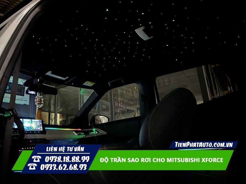 Độ trần sao Mitsubishi Xforce trang bị cao cấp trên xe sang