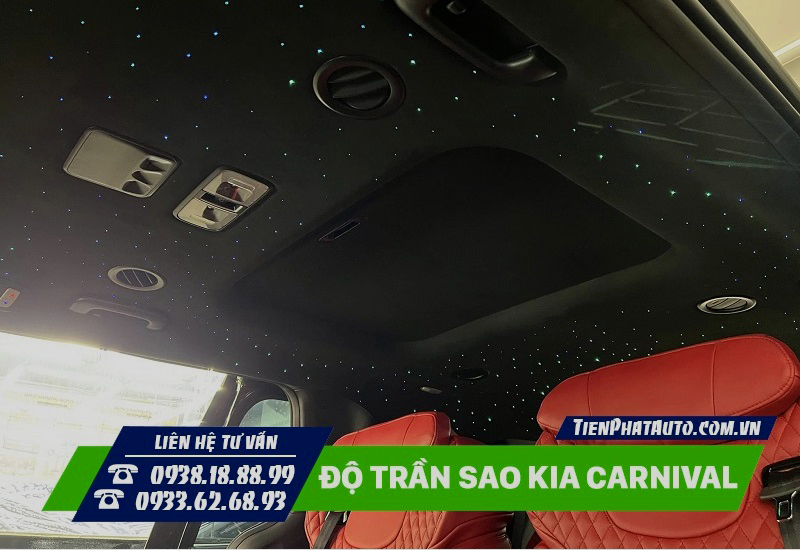 Kia Carnival độ trần sao rơi cực kì sang trọng và đẳng cấp