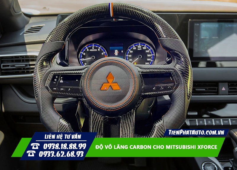 Độ vô lăng Carbon Mitsubishi Xforce tăng tính thể thao cho xe