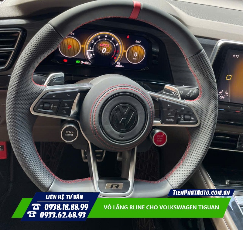Độ vô lăng Rline cho Volkswagen Tiguan giúp tăng tính thể thao hơn