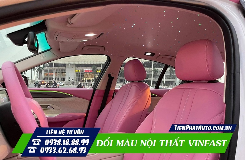Tiến Phát Auto chuyên độ đổi màu nội thất Vinfast tại TPHCM