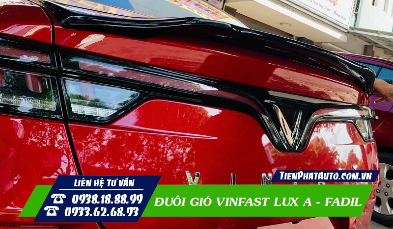 Đuôi gió giúp làm tăng thêm độ thẩm mỹ phần đuôi xe