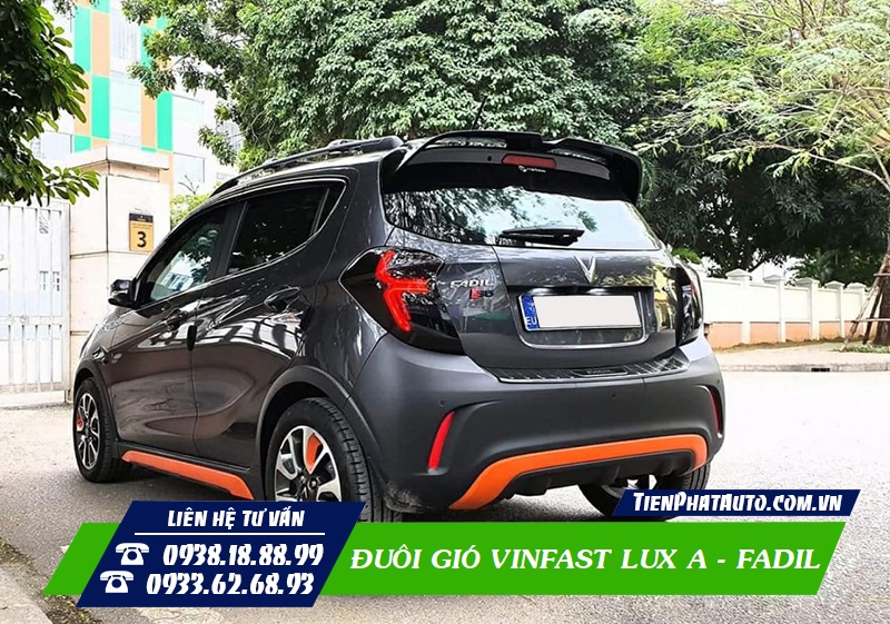 Đuôi gió Vinfast Fadil được thi công tại Tiến Phát Auto