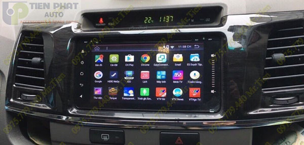 phan phoi man hinh dvd chạy android cho xe toyota vios