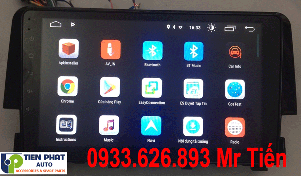 Màn hình DVD chạy android cho Honda Civic 2017-2019