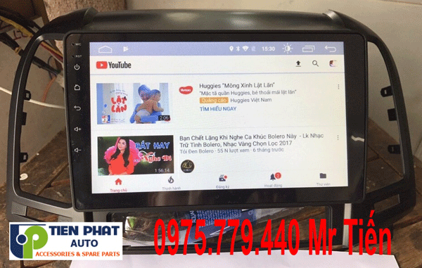 Màn hình dvd chạy android cho huyndai santafe 2008-2011