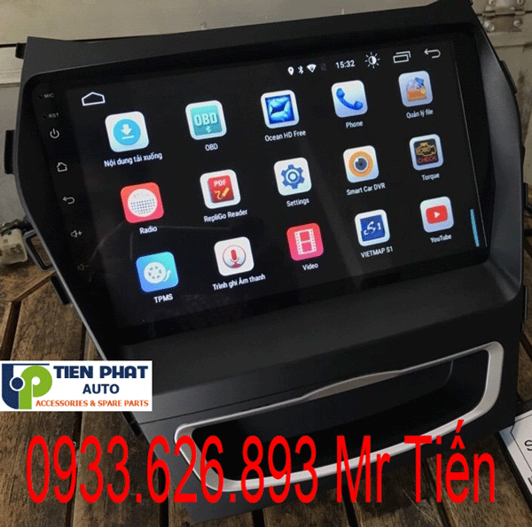 Màn hình DVD chạy android cho huyndai santafe 2018