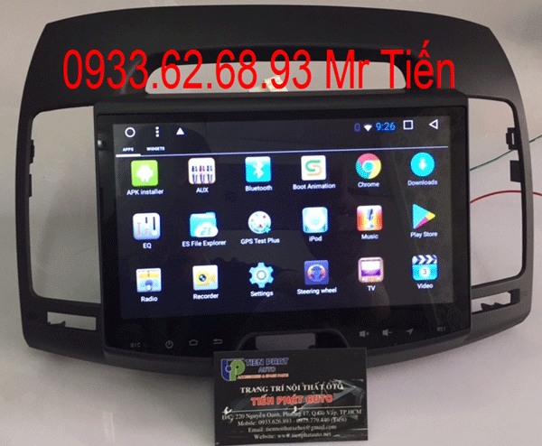 Man hình dvd chay android cho huyndai avante 2011-2012-2013