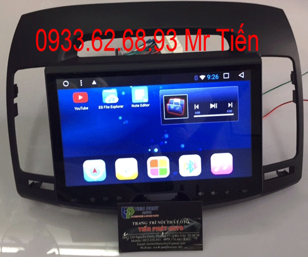 Man hình dvd chay android cho huyndai avante 2011-2012-2013