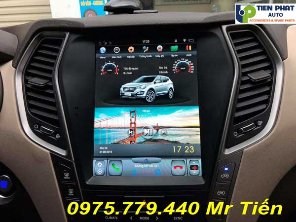 dvd tesla cho hyundai santafe 2014-2018