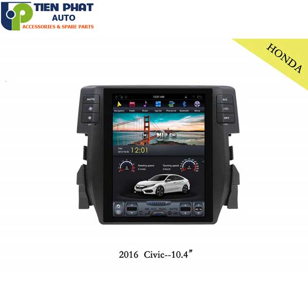 dvd tesla honda civic cung cap tien phat auto