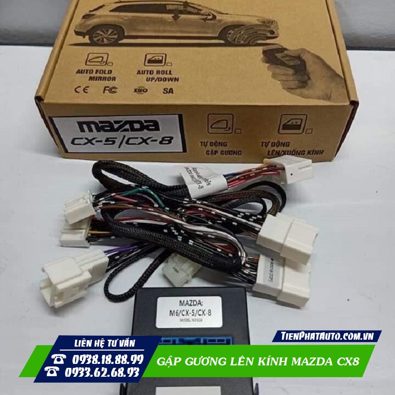 Trọn bộ gập gương lên xuống kính cho xe Mazda CX8