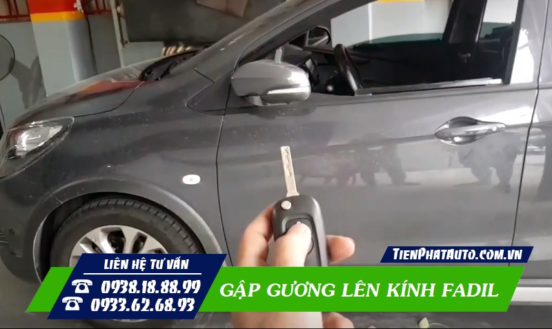 Vinfast Fadil lắp gập gương lên xuống kính tại Tiến Phát Auto