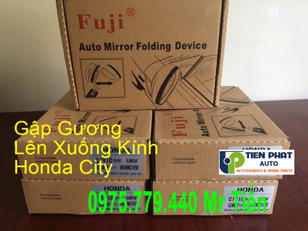 Gập gương lên xuống kính tự động cho honda city 