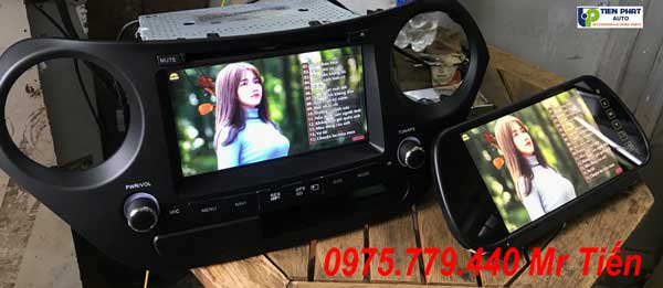 man hinh dvd android cho huyndai i10, khe cam sim 4G