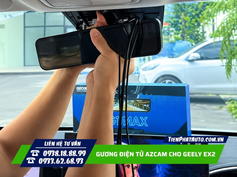 Gương điện tử Azcam lắp đặt có chân riêng để thay thế gương vật lý Gương điện tử Azcam lắp đặt có chân riêng để thay thế gương vật lý