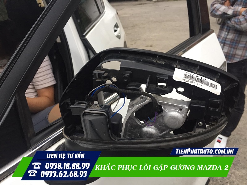 Tiến Phát Auto chuyên sửa lỗi gập gương Mazda 2 tại TPHCM