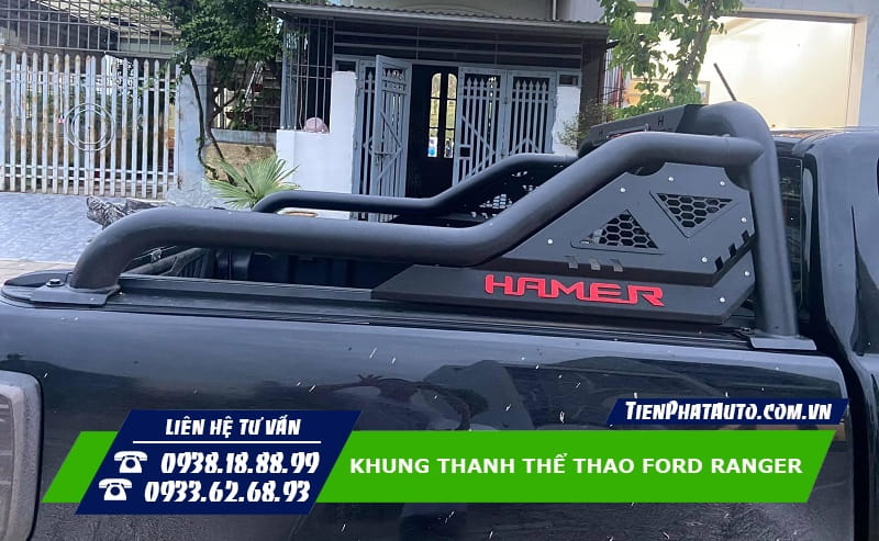 Mẫu khung thanh thể thao Hammer dành cho xe Ford Ranger