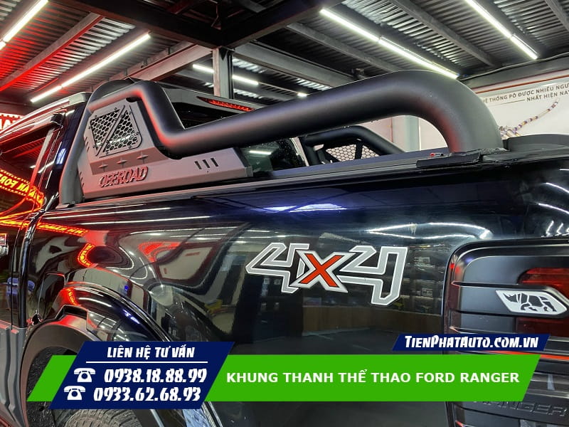 Mẫu khung thanh thể thao Offroad dành cho xe Ford Ranger