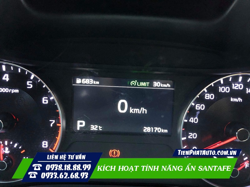 Tính năng Limit Speed giới hạn tốc độ sau khi được kích hoạt