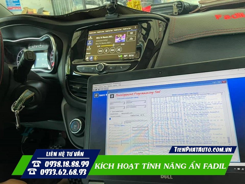 Quá trình kích hoạt tính năng ẩn xe Vinfast Fadil thông qua phần mềm