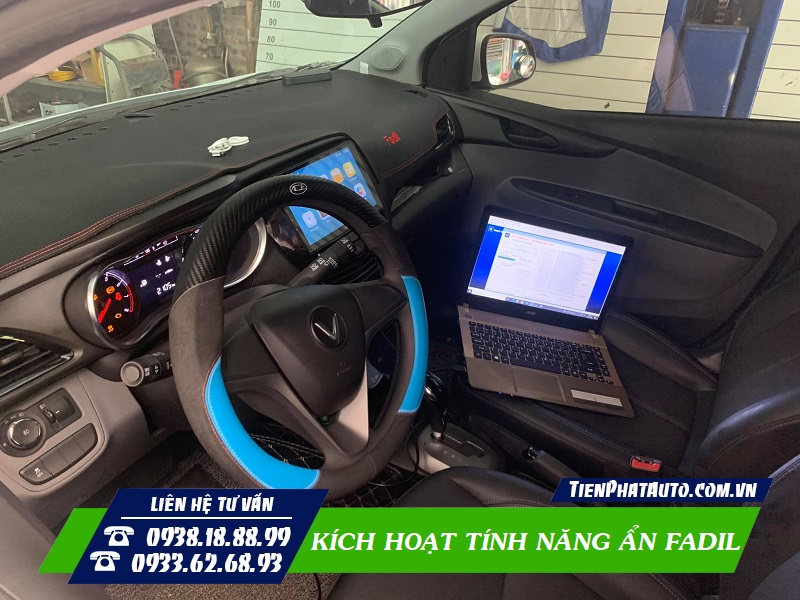Hình ảnh kích hoạt tính năng ẩn trên xe Vinfast Fadil bản thiếu