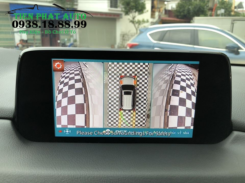 Duy nhất camera 360 DCT quan sát được 2 bánh sau khi lùi