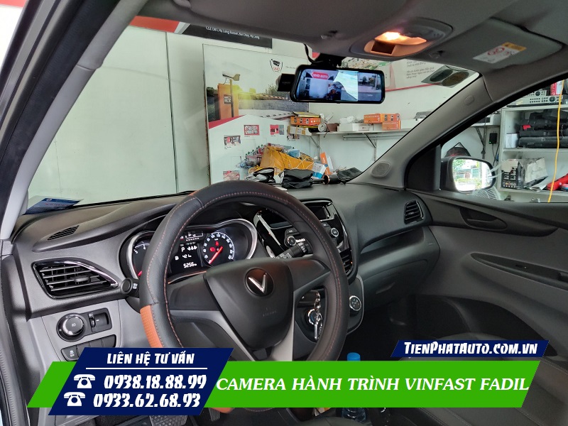 Camera hành trình cho Vinfast Fadil lắp đặt hoàn toàn cắm giắc 100%