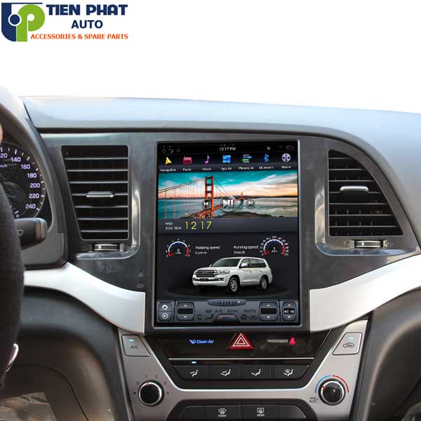 phan phoi man hinh dvd tesla cho huyndai elantra 2017 uy tin